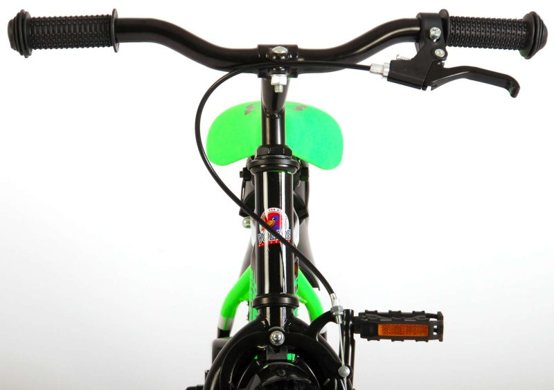 Volare Sportivo Kinderfiets - Jongens - 12 inch - Neon Groen/Zwart - 95% afgemonteerd