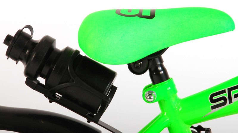 Volare Sportivo Kinderfiets - Jongens - 12 inch - Neon Groen/Zwart - 95% afgemonteerd