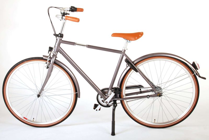 Volare Lifestyle Jongensfiets - Tiener - 48 cm - lage zadelstand- Grijs - 3 versnellingen
