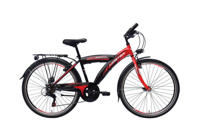Master Jongensfiets 26 inch met 6 versnellingen Rood