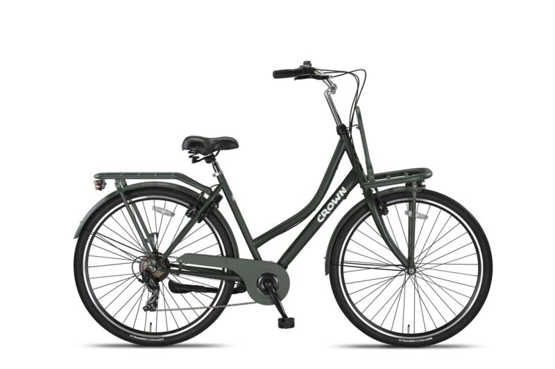 Berlin 28 inch Transportfiets 53cm Army Green *** STAFFEL KORTING ACTIE